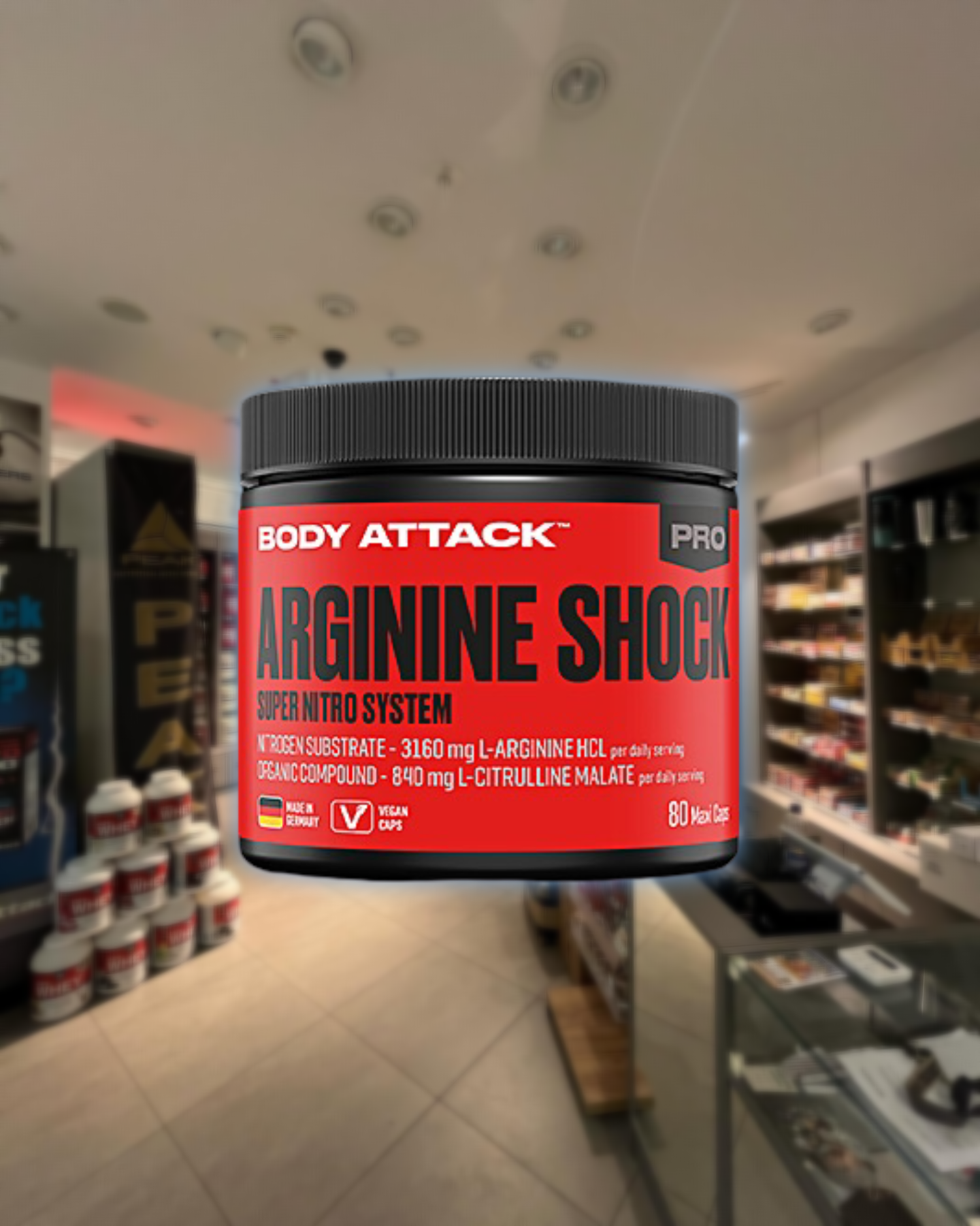 ARGININE SHOCK - 80 Vegane Kapseln